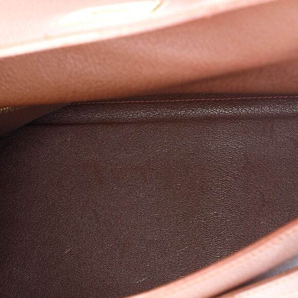 Hermes Kelly Handbag Marron D’Inde Togo with Gold Hardware 35 Brown - Picture 7 of 8